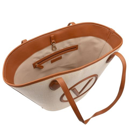 VALENTINO Covent kosz naturalna/brąz